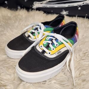 Vans "Refract Rainbow" Sneakers - Black and Multicolor